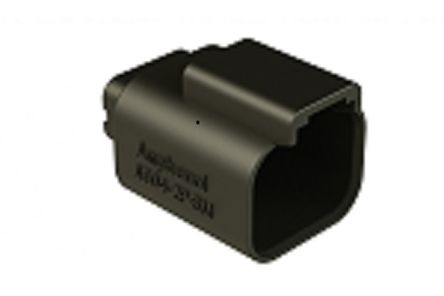Amphenol Industrial, AT04 Automotive Connector Socket Black Through Hole 2 Way, Solder Termination AT04-2P-BM03