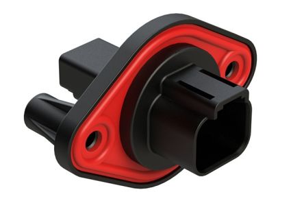 Amphenol Industrial, AT04 Automotive Connector Socket Black Panel Mount 2 Way, Crimp Termination AT04-2P-PM11