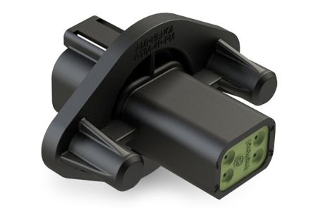 Amphenol Industrial, AT04 Automotive Connector Socket Black Panel Mount 4 Way, Crimp Termination AT04-4P-PM12