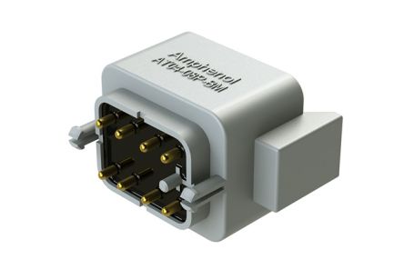 Amphenol Industrial, AT04 Automotive Connector PL Black Cable Mount 12 Way, Crimp Termination AT04-08PA-BM02