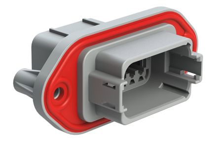 Amphenol Industrial, AT04 Automotive Connector Socket Grey Flange Mount 12 Way, Crimp Termination AT04-12PA-PM11