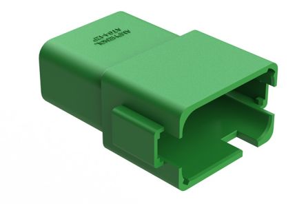 Amphenol Industrial, AT04 Automotive Connector Socket Green Cable Mount 12 Way, Crimp Termination AT04-12PC