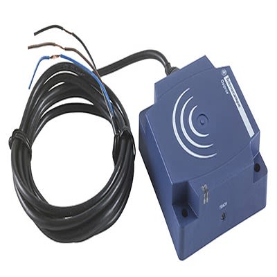 Telemecanique Sensors Inductive Flat Proximity Sensor, 60 mm Detection, 2-Wire NC, 24 → 240 V dc