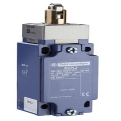 Telemecanique Sensors XCKJ Series Roller Plunger Limit Switch, NC, NO, IP66, Zinc Alloy Housing, 10A Max