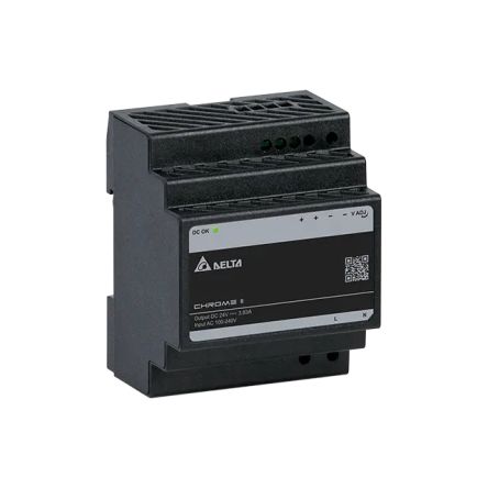 Delta Electronics CHROME II DIN Rail Power Supply, 85 → 264V ac ac Input, 24V dc dc Output, 3.83A Output, 100W