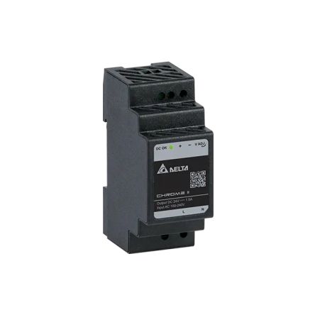 Delta Electronics CHROME II DIN Rail Power Supply, 85 → 264V ac ac Input, 12V dc dc Output, 2A Output, 30W