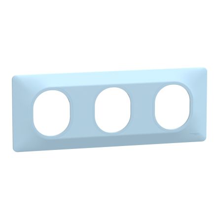 Schneider Electric Blue 3 Gang Cover Plate