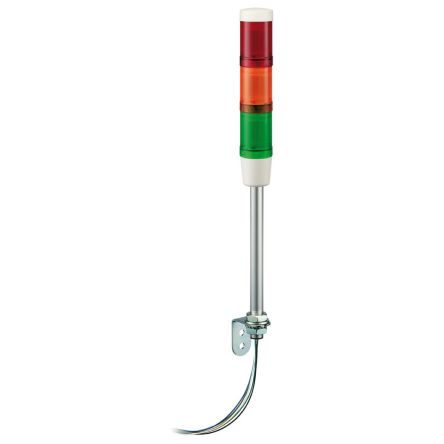 Schneider Electric XVM Series Green, Orange, Red Buzzer Indicator Lamp, 3 Lights, 24 V ac/dc, Vertical
