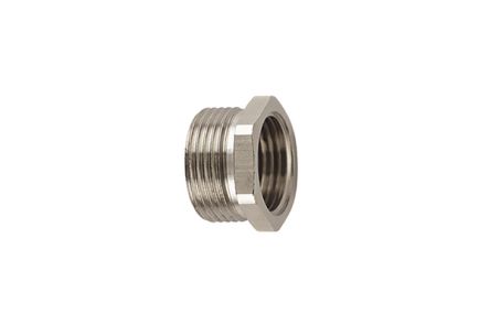 HellermannTyton Converter, Conduit Fitting, M16, PG16, Nickel Plated Brass, Metal