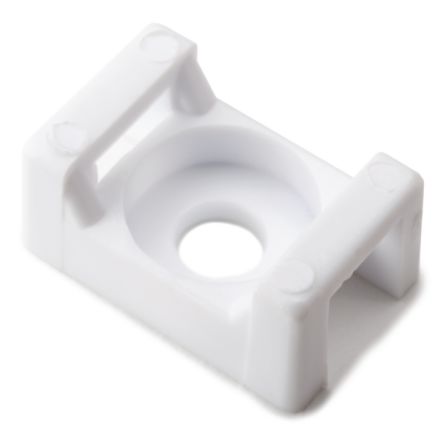 HellermannTyton White Cable Tie Mount 9.4 mm x 14.7mm, 5mm Max. Cable Tie Width