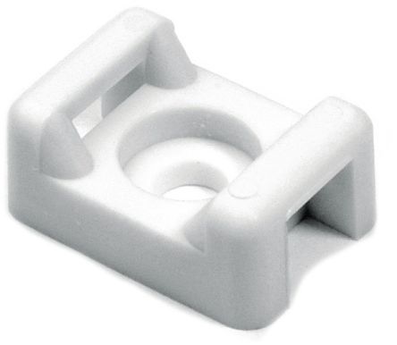 HellermannTyton White Cable Tie Mount 15.5 mm x 21.8mm, 7.9mm Max. Cable Tie Width