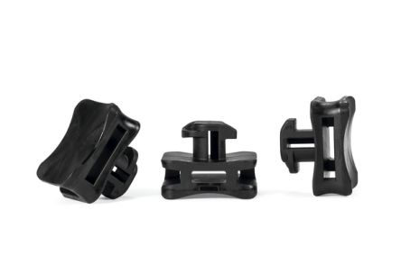 HellermannTyton Black Cable Tie Mount 22.5 mm x 17.5mm, 8mm Max. Cable Tie Width