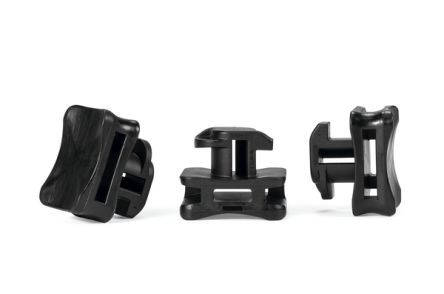 HellermannTyton Black Cable Tie Mount 22.5 mm x 17.5mm, 8mm Max. Cable Tie Width