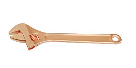 RS PRO Adjustable Wrench, 250mm Overall, 30mm Jaw Capacity, Ergonomic Handle, Non-Sparking