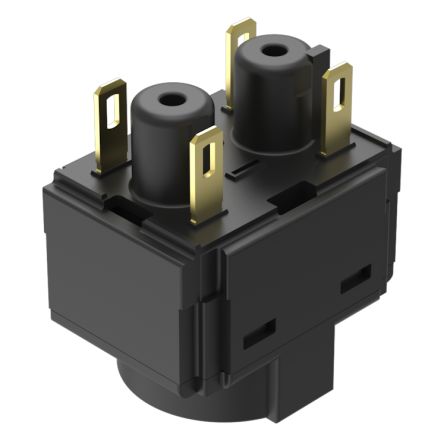 EAO Series 61 Series Push Button Switch, Slow Make, Plug In, DPST, 50