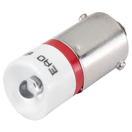 EAO Red, Yellow LED LED Reflector Bulb, 24, BA9s Base, 1200