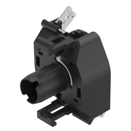 EAO 704.9 Series Contact & Light Block for Use with Push Button Contact Block, Plug In Terminal