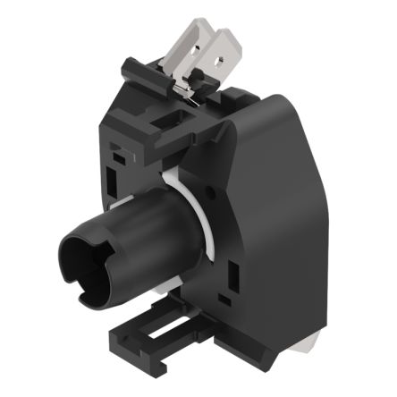 EAO 704.9 Series Contact & Light Block for Use with Push Button Contact Block, Plug In Terminal