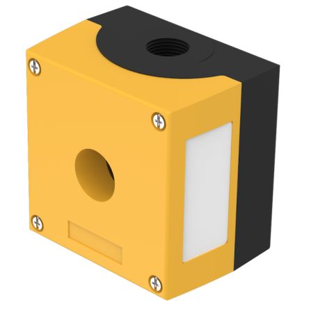 EAO 45-41 Series Yellow Metal General Purpose Enclosure, IP67, IP69K, 89.4 x 85 x 64