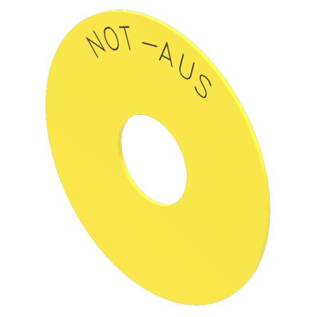 EAO Legend Plate for Use with Push Button Labels