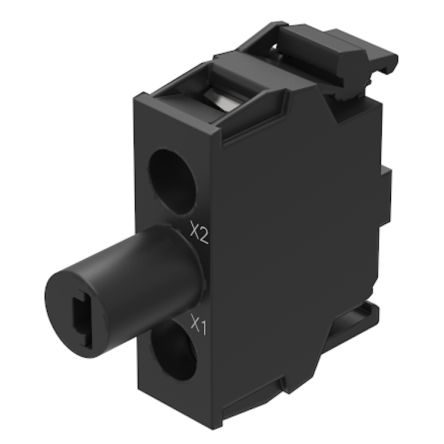 EAO 45-32 Series Lighting Unit for Use with Enclosure, 24, Amber Light, Screw Terminal