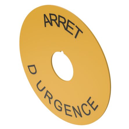 EAO Legend Plate for Use with Push Button Labels