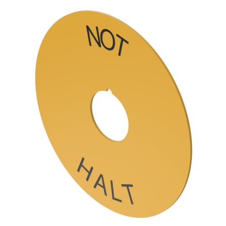 EAO Legend Plate for Use with Push Button Labels