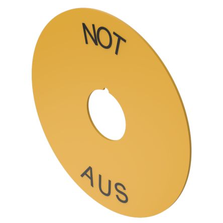 EAO Legend Plate for Use with Push Button Labels