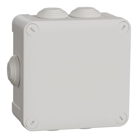 Schneider Electric Mureva Box Series White Polypropylene Junction Box, IP55, 7 Terminals, 105 x 105x50mm