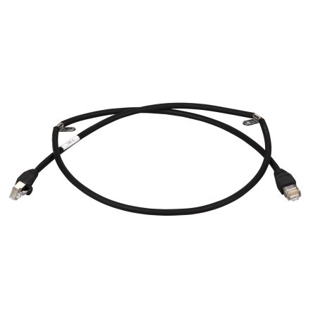 Schneider Electric LTM9C, 1m, Black RJ45 to Female RJ45 Female, Shielded Shielded, Terminated