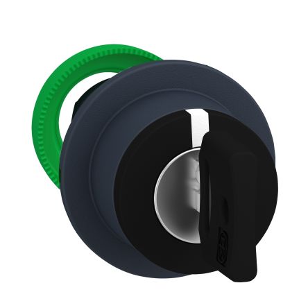 Schneider Electric Harmony Series Selector Switch Head, 22mm Cutout, Black Handle