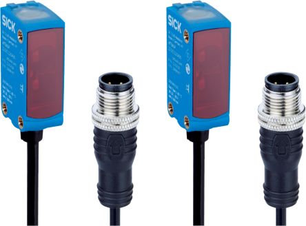 SICK Retroreflective Photoelectric Sensor, Rectangular Sensor, 12 m Detection Range IO-LINK