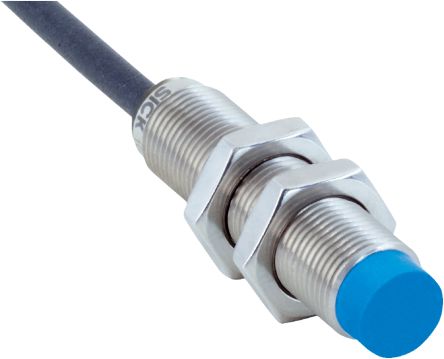 SICK Inductive Barrel Proximity Sensor, M12, 16 mm Detection, NPN NO, 10 → 30 V dc