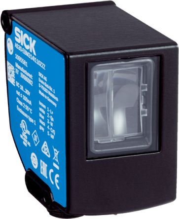 SICK Proximity System, Reflector Mode Photoelectric Sensor, Rectangular Sensor, 90 → 110 mm Detection Range