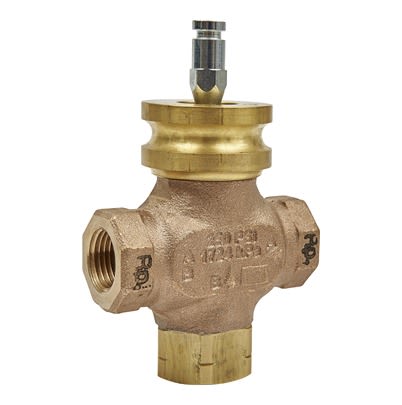Schneider Electric Bronze Globe Valve VG310R-15B05, 1/2 in Rp Female 399.9 kPa