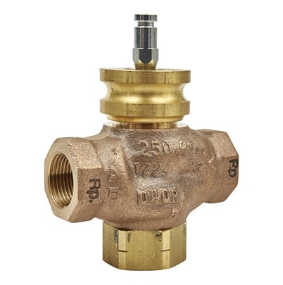 Schneider Electric Bronze Globe Valve VG310R-20B, 3/4 in Rp Female 399.9 kPa