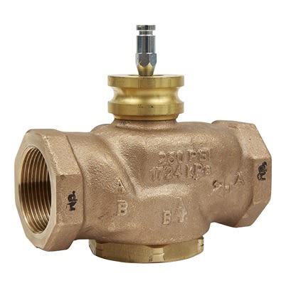 Schneider Electric Bronze Globe Valve VG310R-40B, 1/2 in Rp Female 399.9 kPa