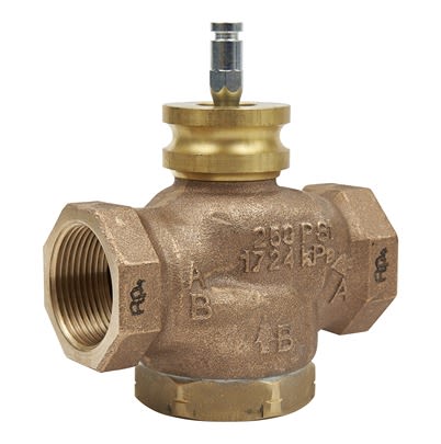 Schneider Electric Bronze Globe Valve VG210R-32B, 1-1/4 in Rp Female 399.9 kPa