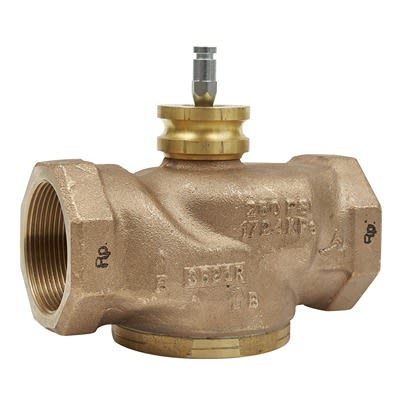 Schneider Electric Bronze Globe Valve VG310R-50B, 2 in Rp Female 399.9 kPa