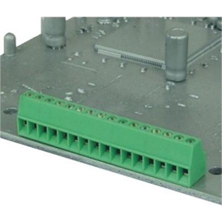 Amphenol Industrial, 2.54mm Pitch, VN02A1500000G, 2 Way,, Pluggable Terminal Block, Plug, Through Hole, Screw Cage