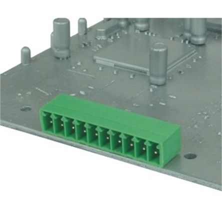 Amphenol Industrial, 3.5mm Pitch, OQ0412510000G, 4 Way,, Pluggable Terminal Block, Plug, Through Hole, Solder Pin