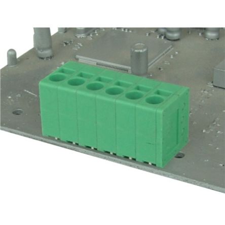 Amphenol Industrial, 5mm Pitch, NJ0300500000G, 3 Way,, Pluggable Terminal Block, Plug, Through Hole, Screwless