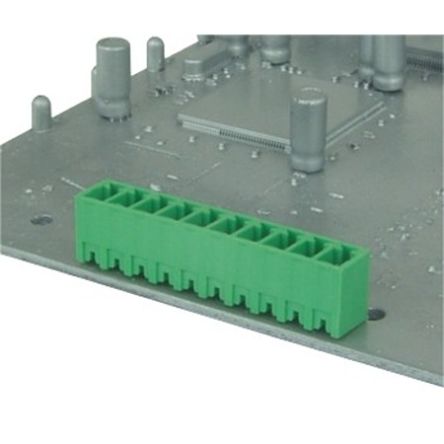 Amphenol Industrial, 3.5mm Pitch, OQ0412500000G, 4 Way,, Pluggable Terminal Block, Plug, Through Hole, Solder Pin