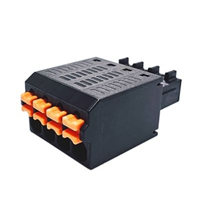 Amphenol Industrial PS0810000000G Series PCB Terminal Block, 8-Contact, 3.5mm Pitch, PCB Mount, 1-Row, Solder Pin