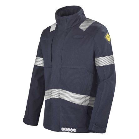 Cepovett Safety 9D98-3068 Navy Men Hi Vis Jacket, XXL