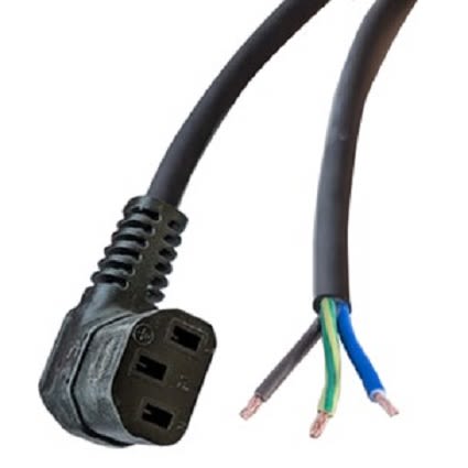 RS PRO Straight IEC C13 Socket to Straight Unterminated Power Cord, 2m