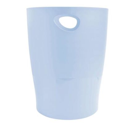 Exacompta 15L Sky Blue PP Waste Paper Bin