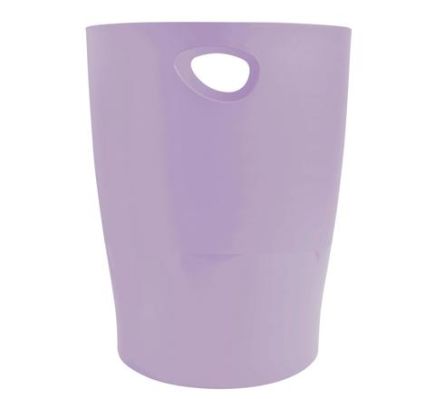 Exacompta 15L Mauve PP Waste Paper Bin