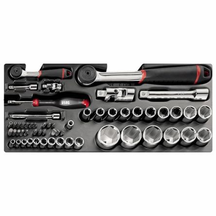 Usag 56 Piece Automotive Tool Kit Tool Kit with Tray