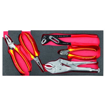 Usag 5 Piece Automotive Tool Kit Tool Kit with Tray, VDE Approved